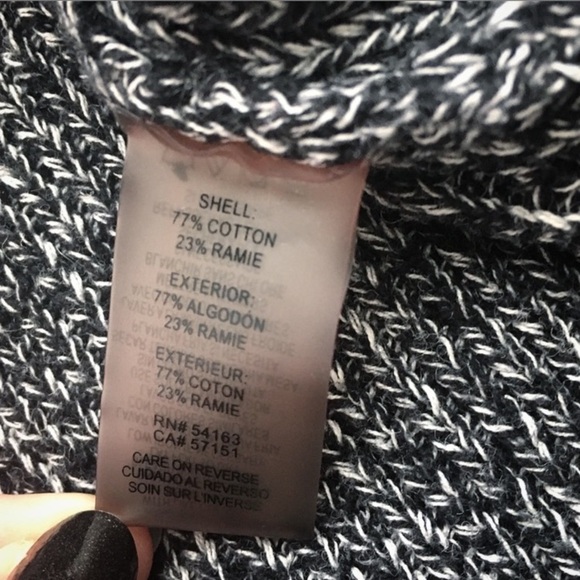 Karl Lagerfeld Black and White Marled Sweater, size Large - Picture 5 of 5